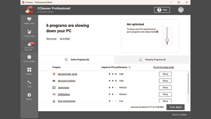CCleaner Professional Pro giúp dọn rác và tối ưu Windows, xóa file tạm, dọn registry, quản lý khởi động và giải phóng dung lượng ổ cứng.