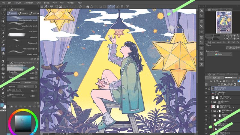 Clip Studio Paint là phần mềm vẽ minh họa và truyện tranh chuyên nghiệp, hỗ trợ brush linh hoạt, layer mạnh mẽ và đa nền tảng.