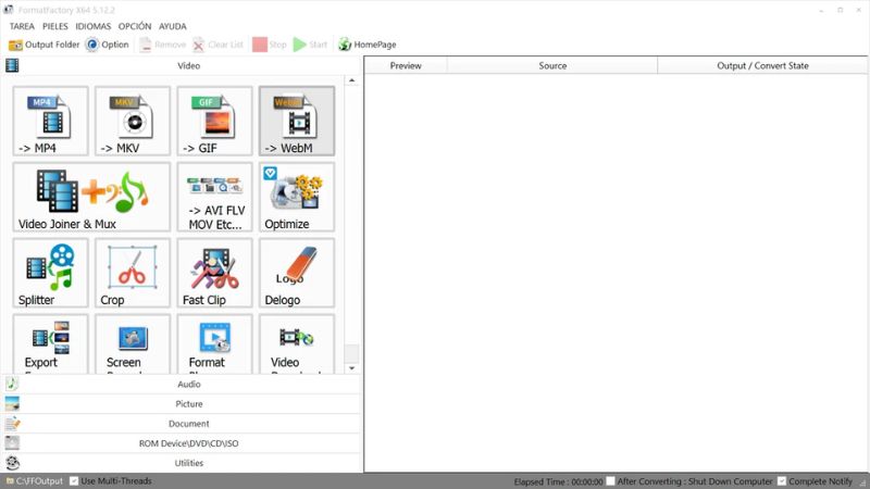 Format Factory là phần mềm chuyển đổi video, âm thanh và hình ảnh miễn phí, hỗ trợ nhiều định dạng và nén file 