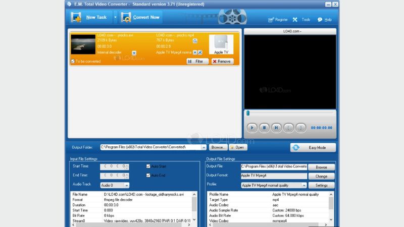 Total Video Converter giúp chuyển đổi video và âm thanh đa định dạng với tùy chỉnh chất lượng, xử lý hàng loạt và công cụ chỉnh sửa.