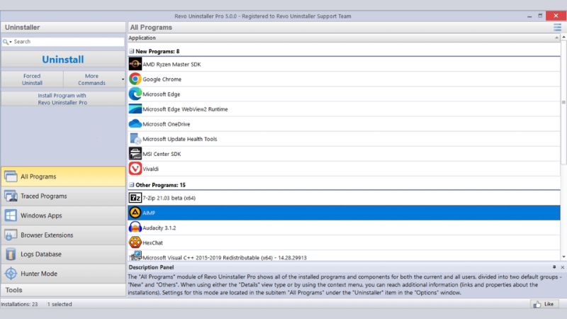 Revo Uninstaller Pro giúp gỡ bỏ phần mềm tận gốc, xóa file rác và registry còn sót, giữ Windows hoạt động ổn định hơn.