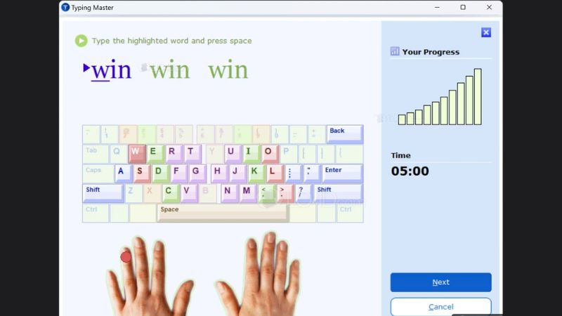 TypingMaster Pro là phần mềm luyện gõ phím 10 ngón chuyên sâu, theo dõi tốc độ, độ chính xác và cá nhân hóa bài tập hiệu quả.